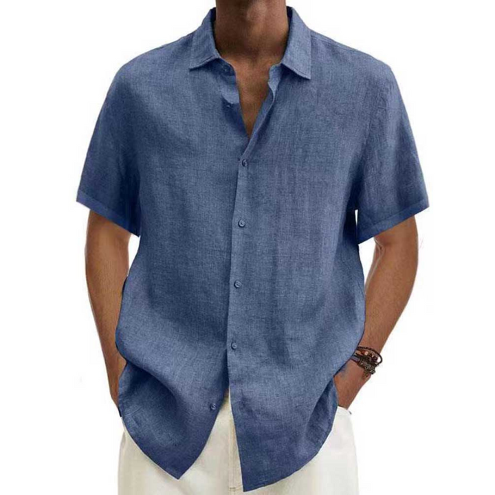 Short -sleeved, casual button down shirt for men | Summer 6