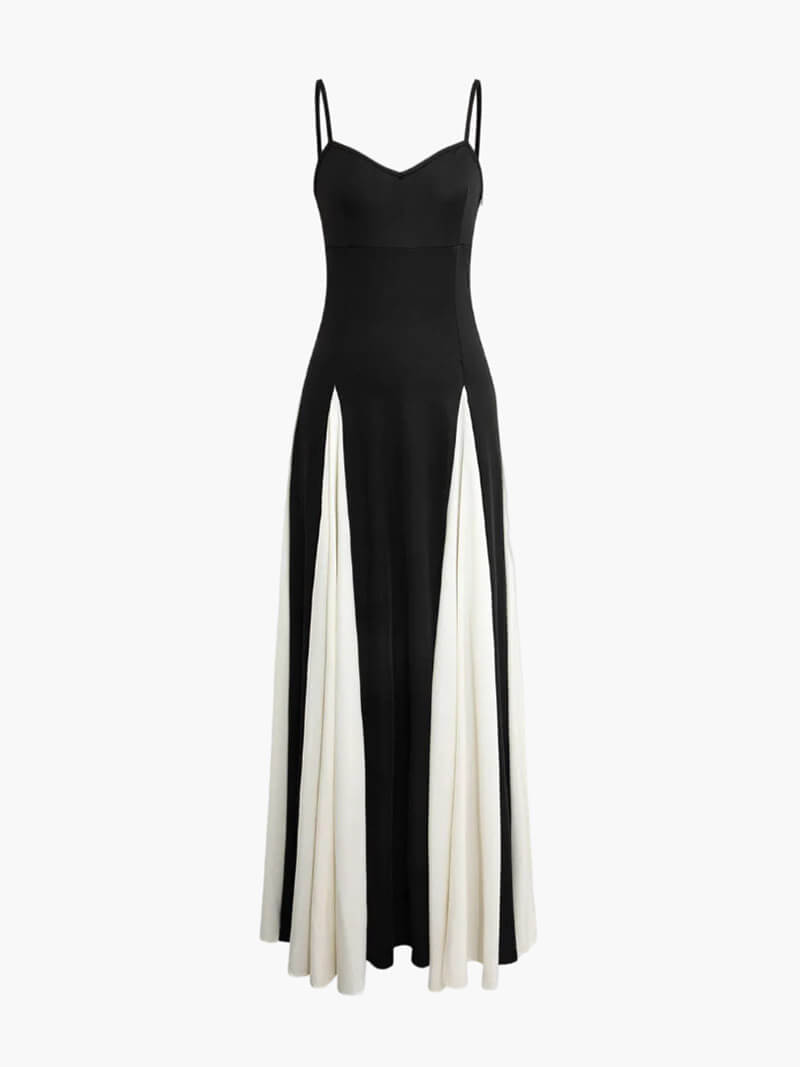 Women's Contrast Detail Maxi Dress