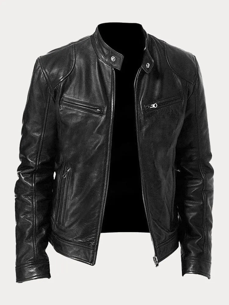 Sven | Tough leather biker jacket in multiple colors 9