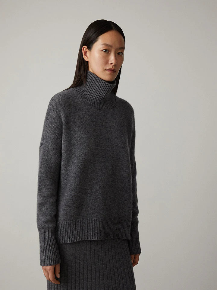 Sweater made of luxurious cashmere mix with turtlenecks 3