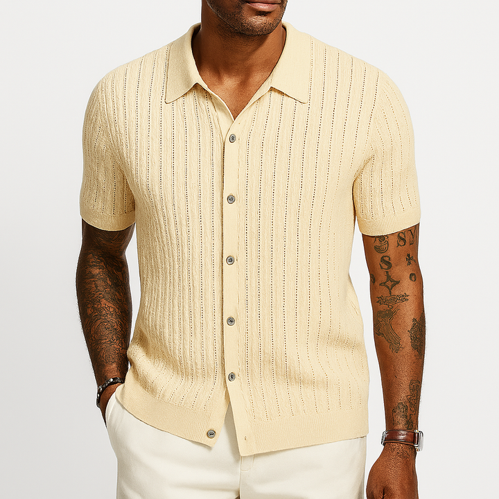 Men’s Short Sleeve Button Shirt | Evening Casual