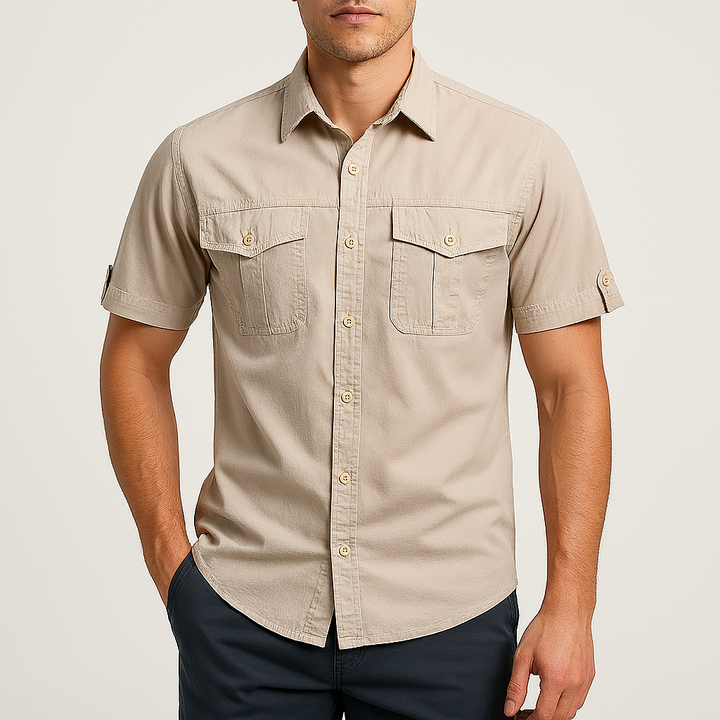 Men’s Short Sleeve Cargo Shirt | Utility Style