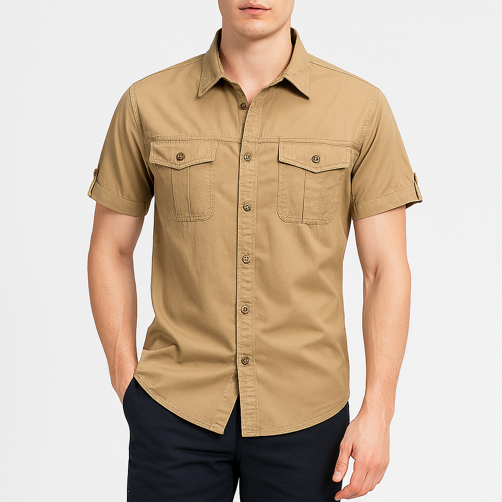 Men’s Short Sleeve Cargo Shirt | Utility Style