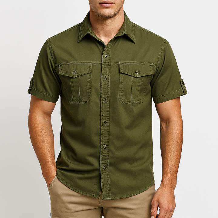 Men’s Short Sleeve Cargo Shirt | Utility Style