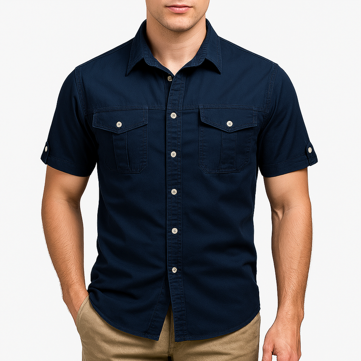 Men’s Short Sleeve Cargo Shirt | Utility Style