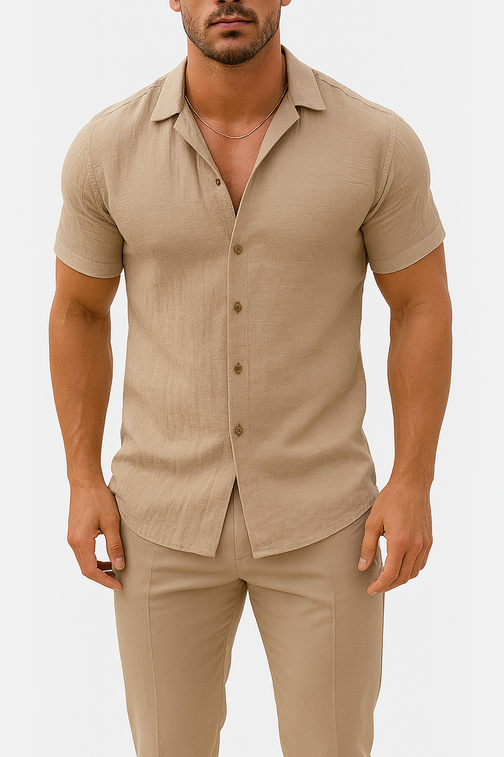 Men’s Short Sleeve Button Shirt | Relaxed Summer