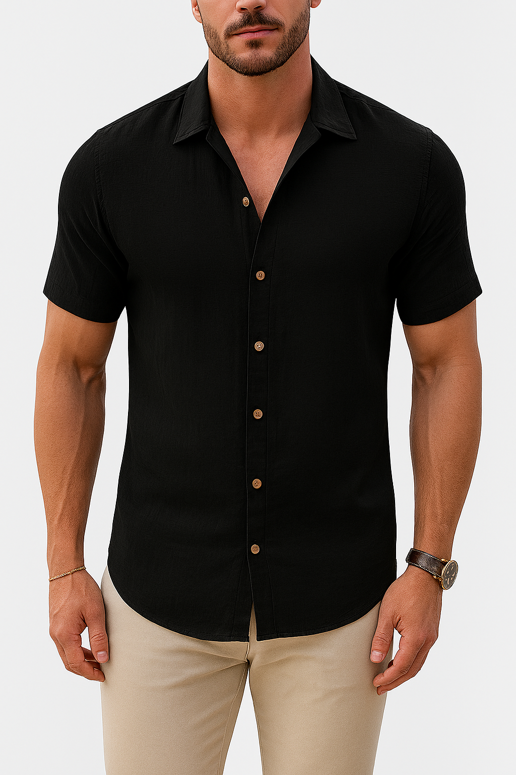 Men’s Short Sleeve Button Shirt | Relaxed Summer