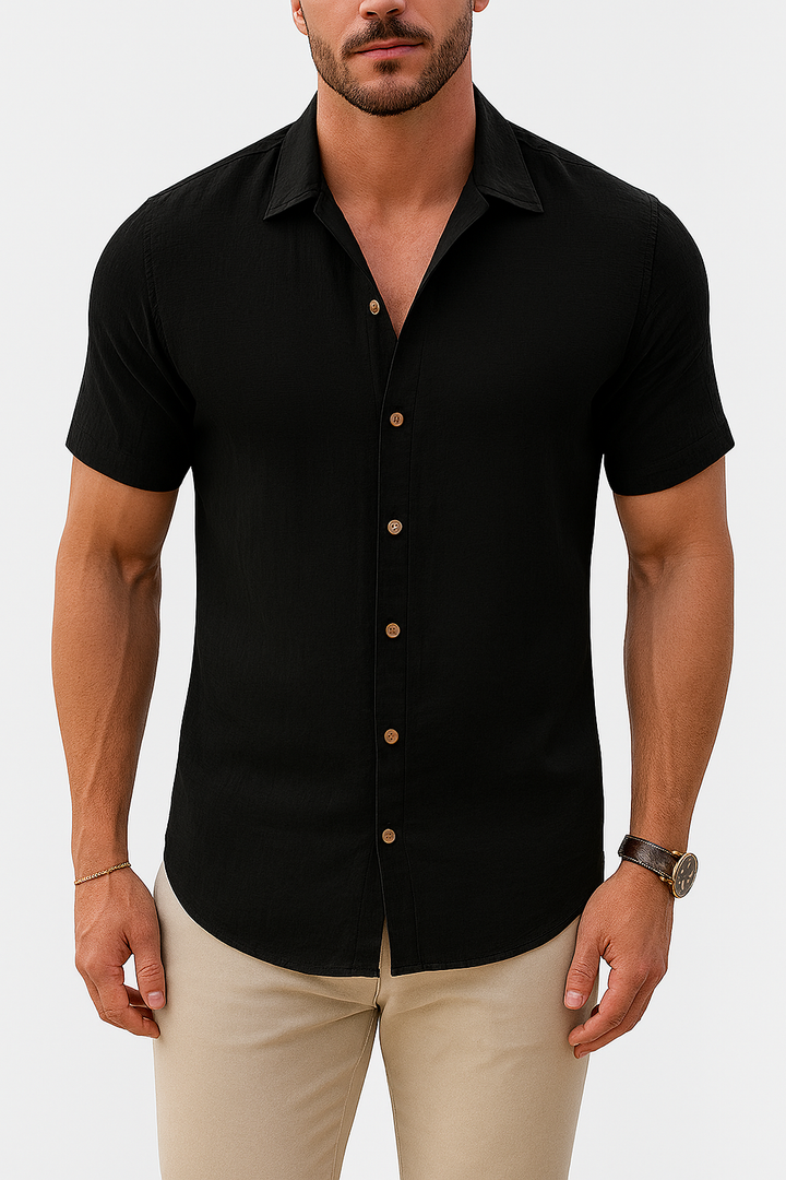 Men’s Short Sleeve Button Shirt | Relaxed Summer