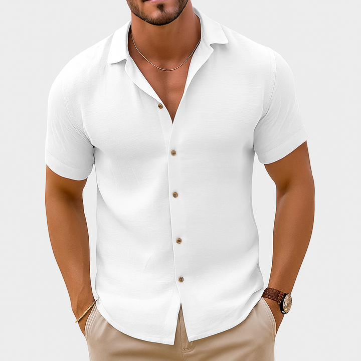 Men’s Short Sleeve Button Shirt | Relaxed Summer