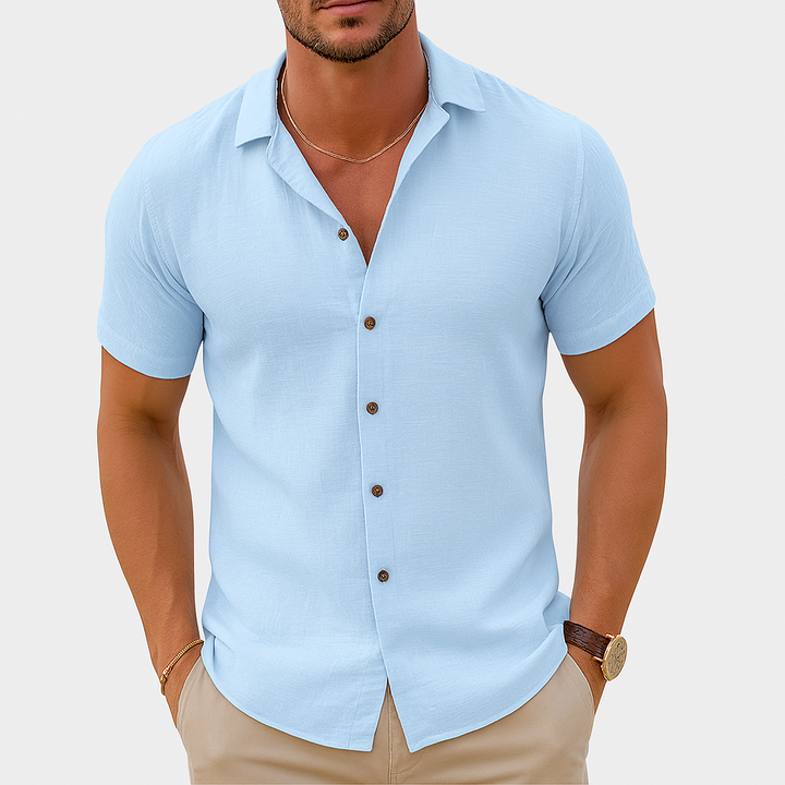 Men’s Short Sleeve Button Shirt | Relaxed Summer