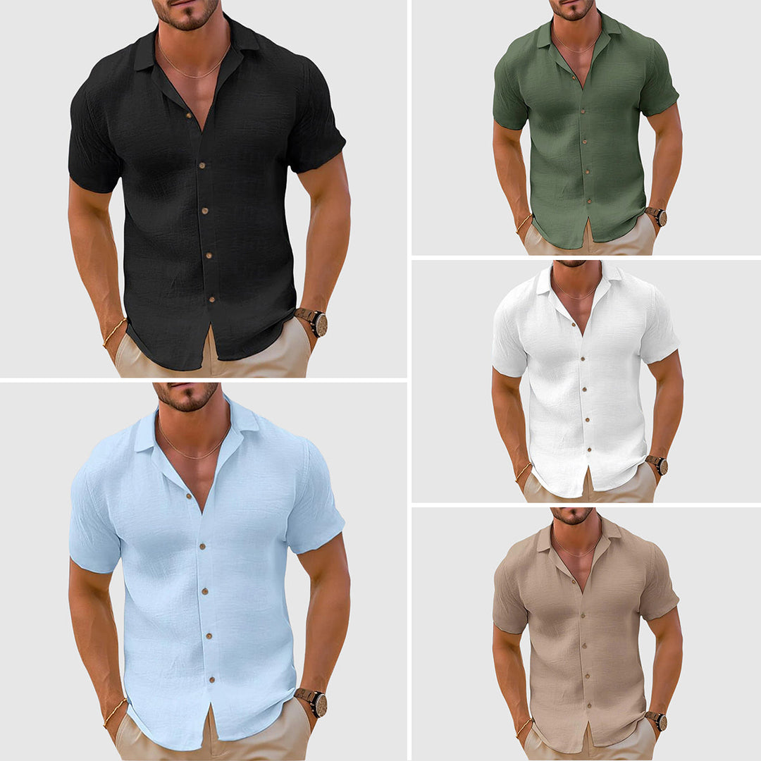 Men’s Short Sleeve Button Shirt | Relaxed Summer
