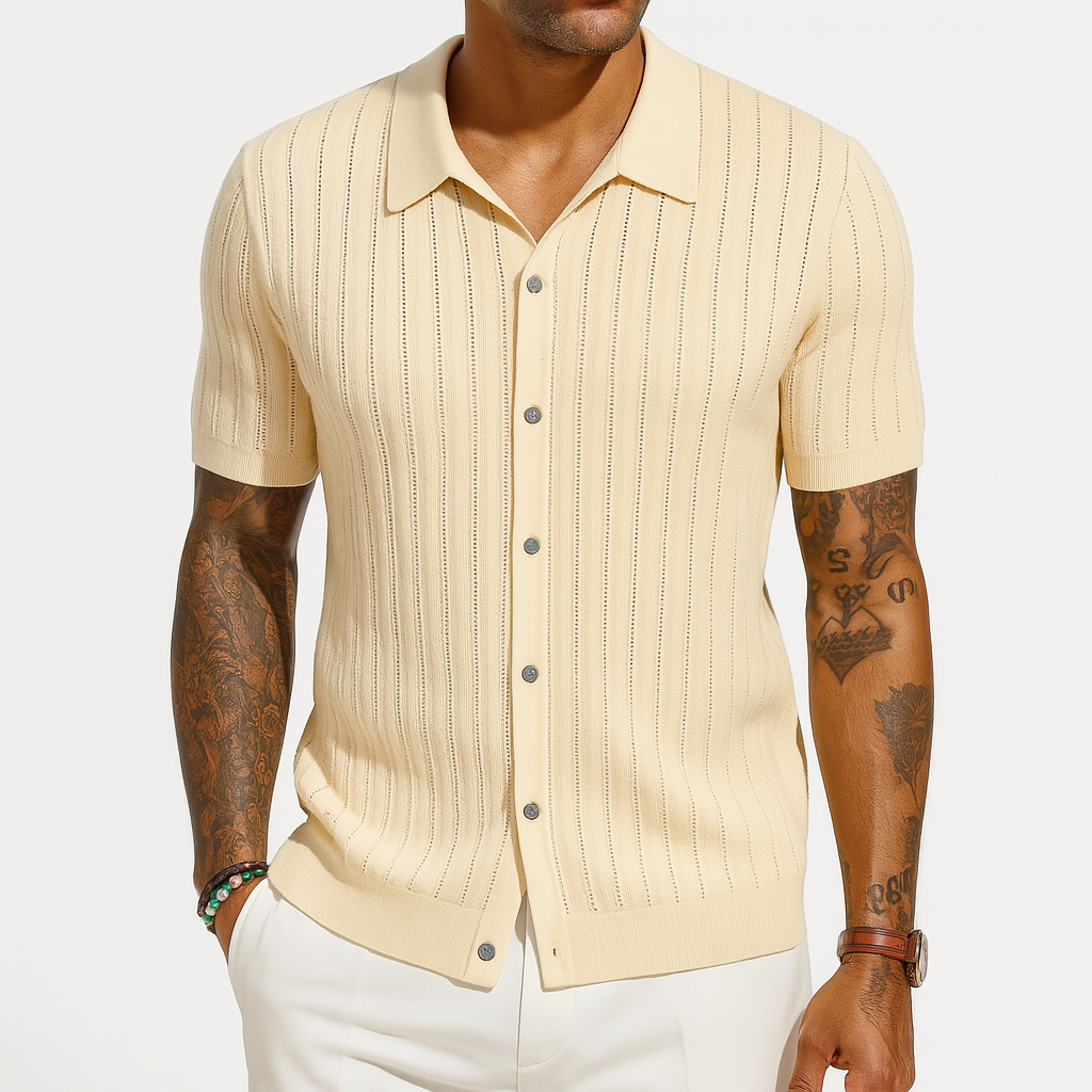 Men’s Short Sleeve Button Shirt | Summer Casual