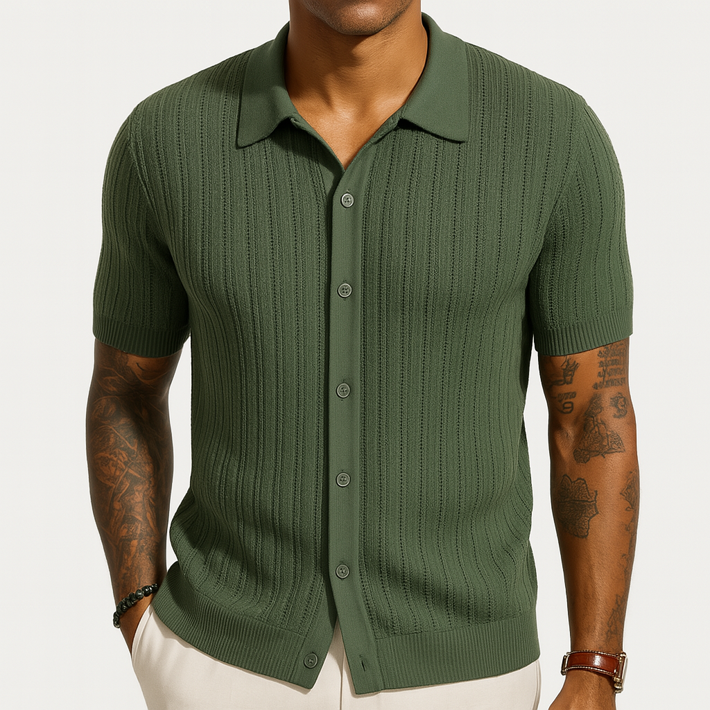 Men’s Short Sleeve Button Shirt | Summer Casual