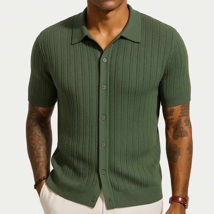 Men’s Short Sleeve Button Shirt | Summer Casual