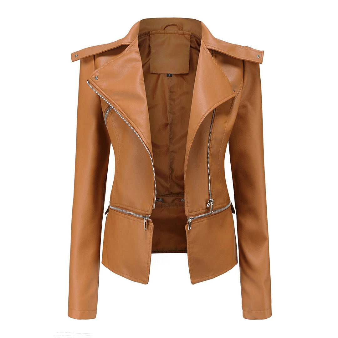 Peplum Jacket with Shaped Waist and Structured Design for Women