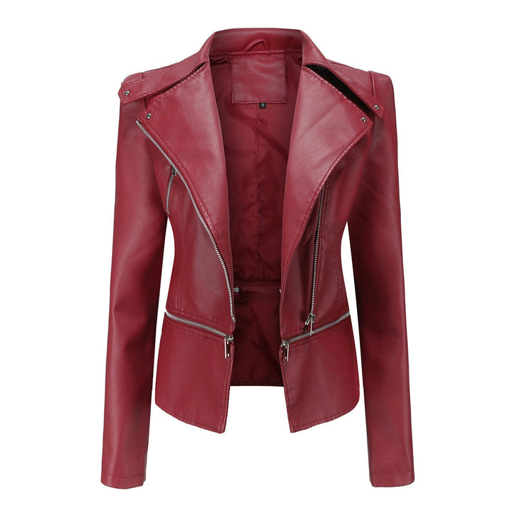 Peplum Jacket with Shaped Waist and Structured Design for Women