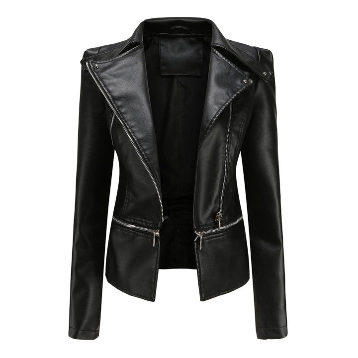 Peplum Jacket with Shaped Waist and Structured Design for Women