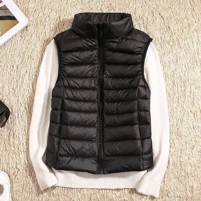 Ultra Light Down Vest - Women's Sleeveless Puffer, Warm and Lightweight Layer 0