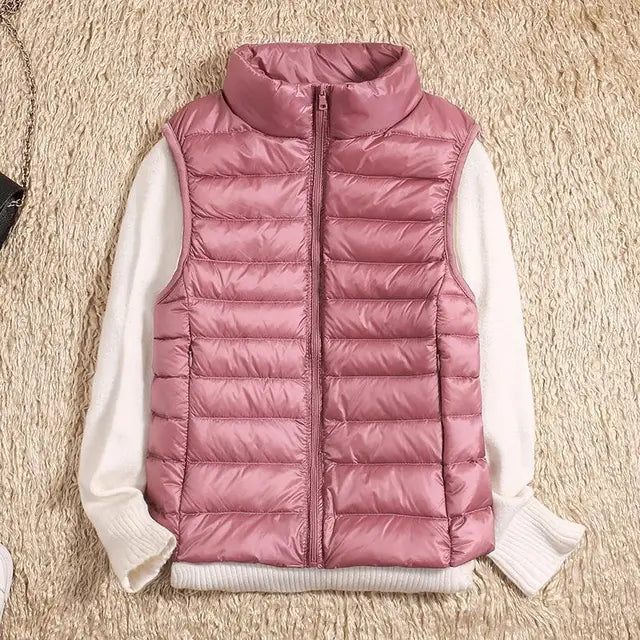 Ultra Light Down Vest - Women's Sleeveless Puffer, Warm and Lightweight Layer 1