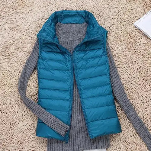 Ultra Light Down Vest - Women's Sleeveless Puffer, Warm and Lightweight Layer 2