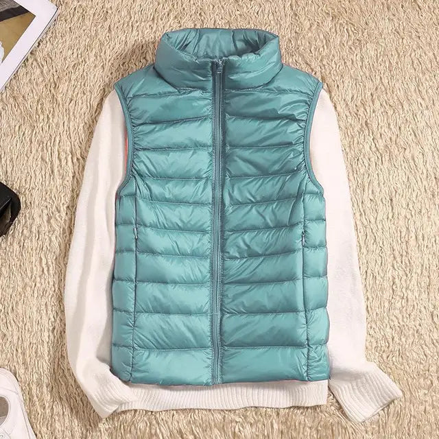 Ultra Light Down Vest - Women's Sleeveless Puffer, Warm and Lightweight Layer 3