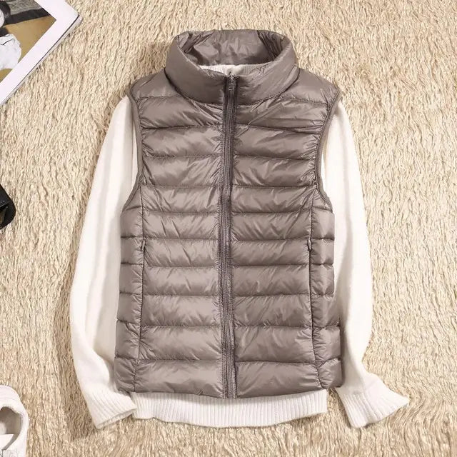 Ultra Light Down Vest - Women's Sleeveless Puffer, Warm and Lightweight Layer 4