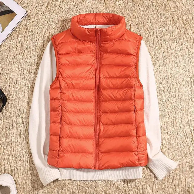 Ultra Light Down Vest - Women's Sleeveless Puffer, Warm and Lightweight Layer 5