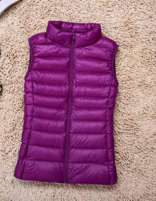 Ultra Light Down Vest - Women's Sleeveless Puffer, Warm and Lightweight Layer 6