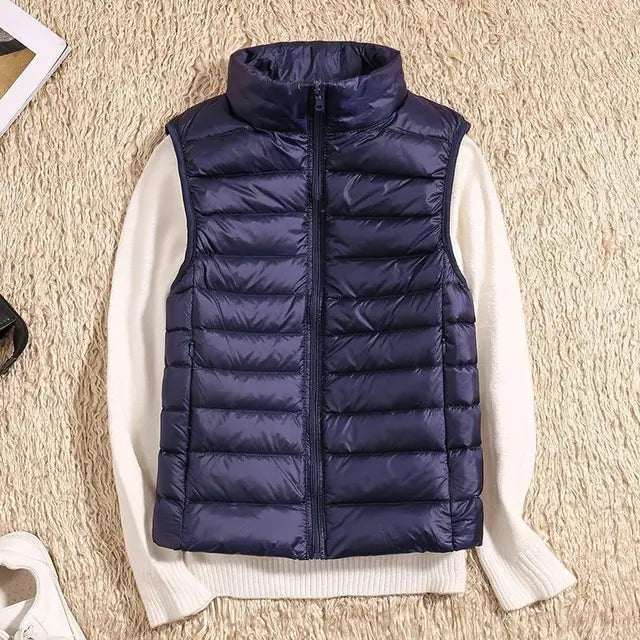 Ultra Light Down Vest - Women's Sleeveless Puffer, Warm and Lightweight Layer 9