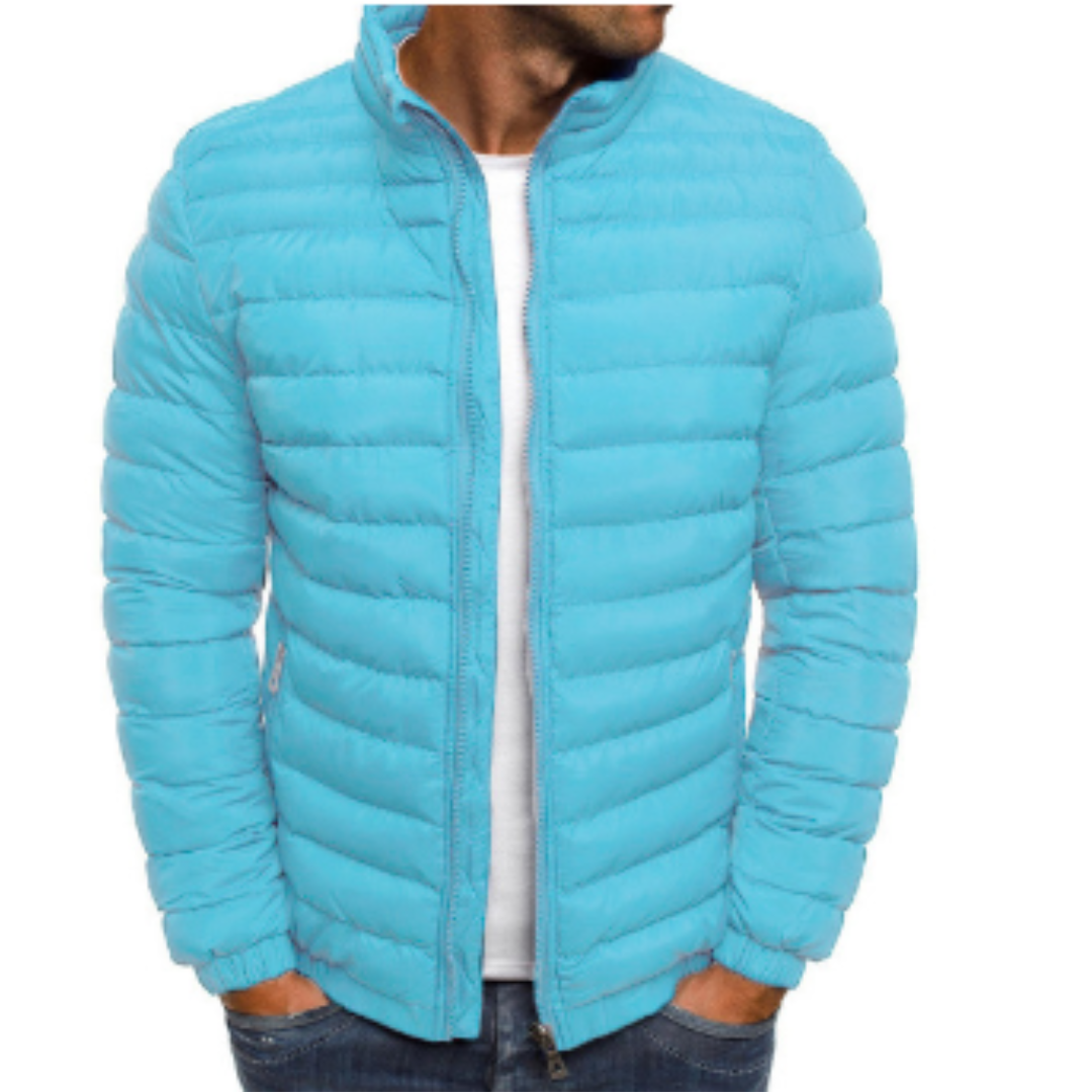 Winter Puffer Jacket with Hooded Design for Men