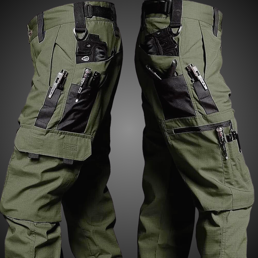 Camouflage Cargo Trousers with Multi Pocket Design for Men