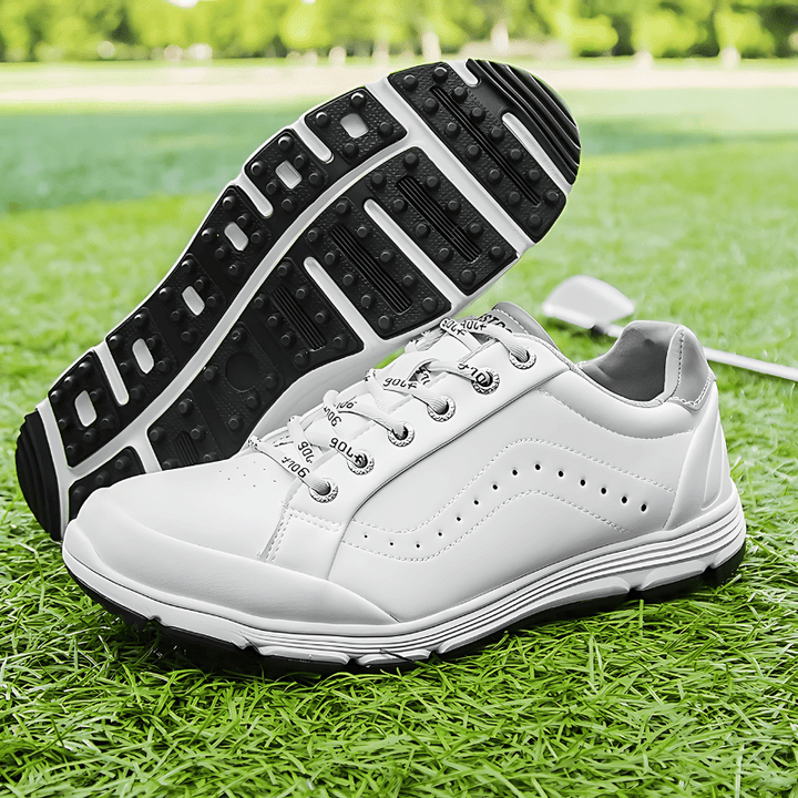 Golf Shoes with Integrated Spikes and Athletic Design for Men
