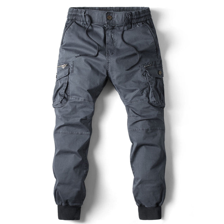 Utility Cargo Pants with Tapered Leg and Pocket Design for Men