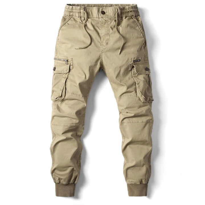Utility Cargo Pants with Tapered Leg and Pocket Design for Men