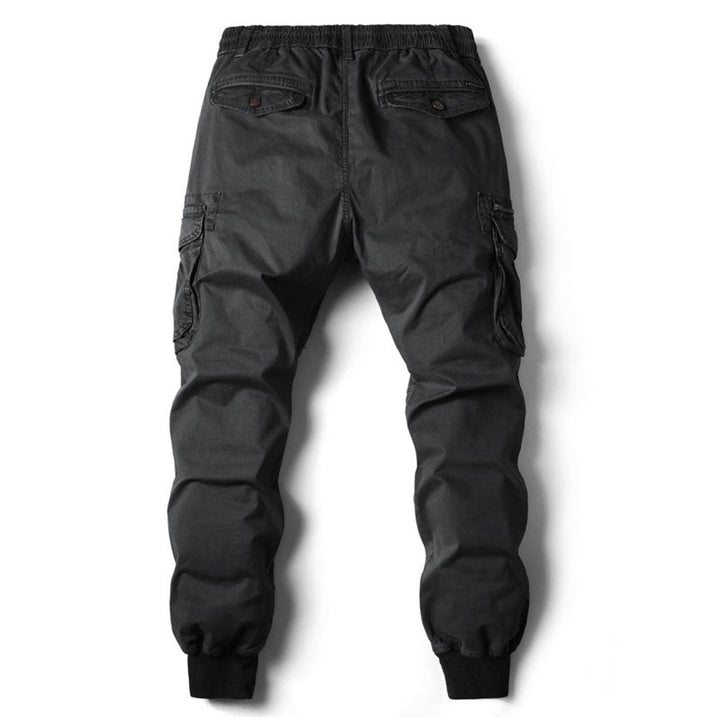 Utility Cargo Pants with Tapered Leg and Pocket Design for Men