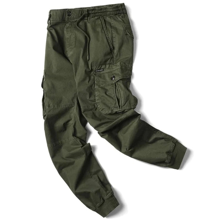 Utility Cargo Pants with Tapered Leg and Pocket Design for Men