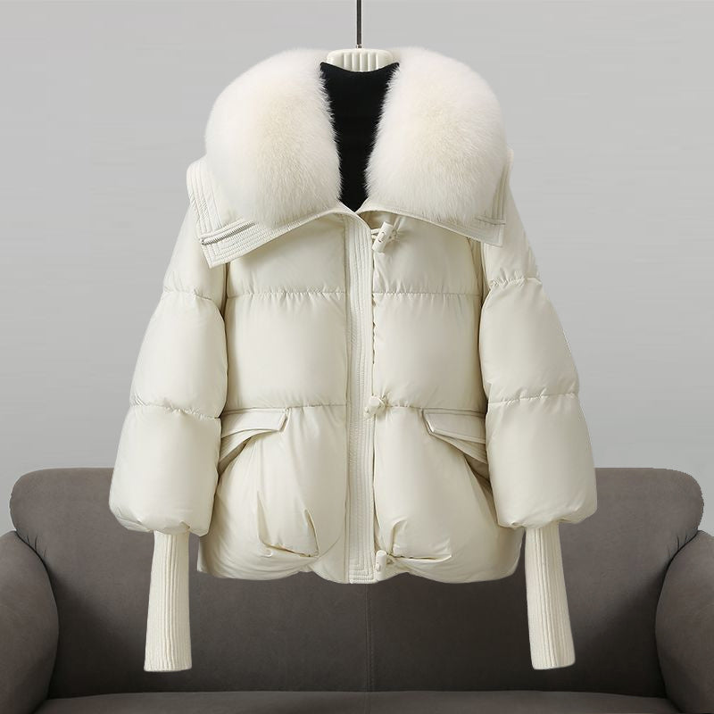 Quilted Puffer Jacket with Longline Silhouette for Women