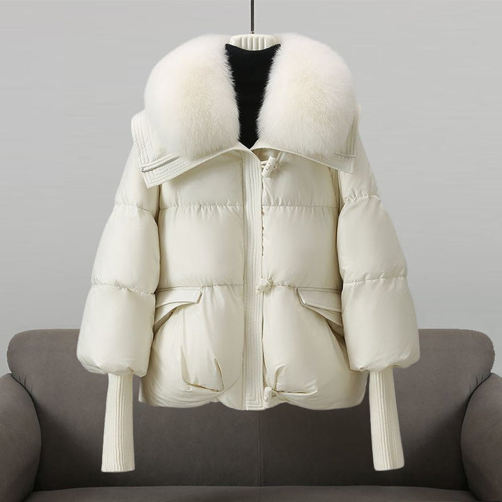 Quilted Puffer Jacket with Longline Silhouette for Women