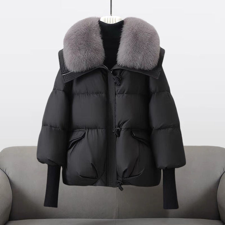 Quilted Puffer Jacket with Longline Silhouette for Women