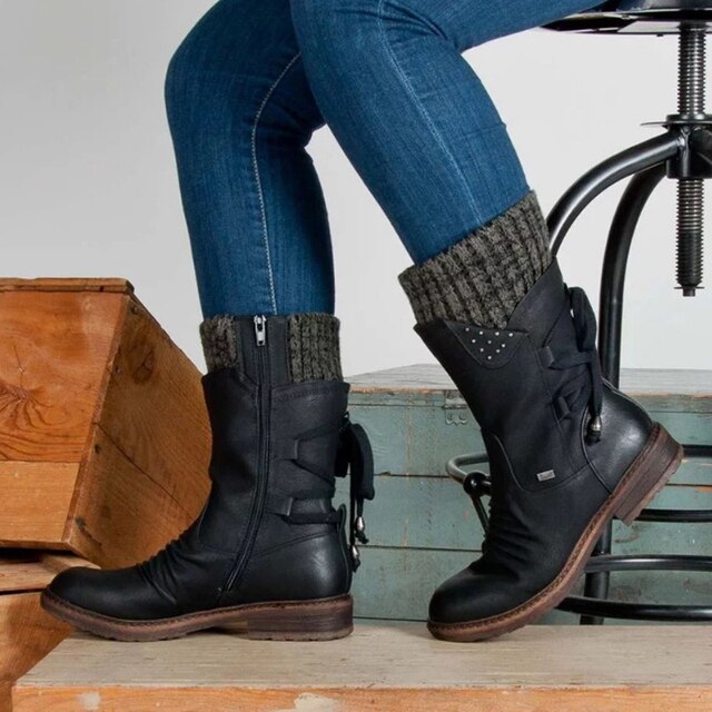 Ankle High Boots with Modern Design and Clean Silhouette for Women