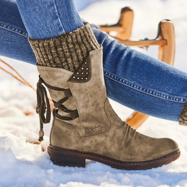 Ankle High Boots with Modern Design and Clean Silhouette for Women
