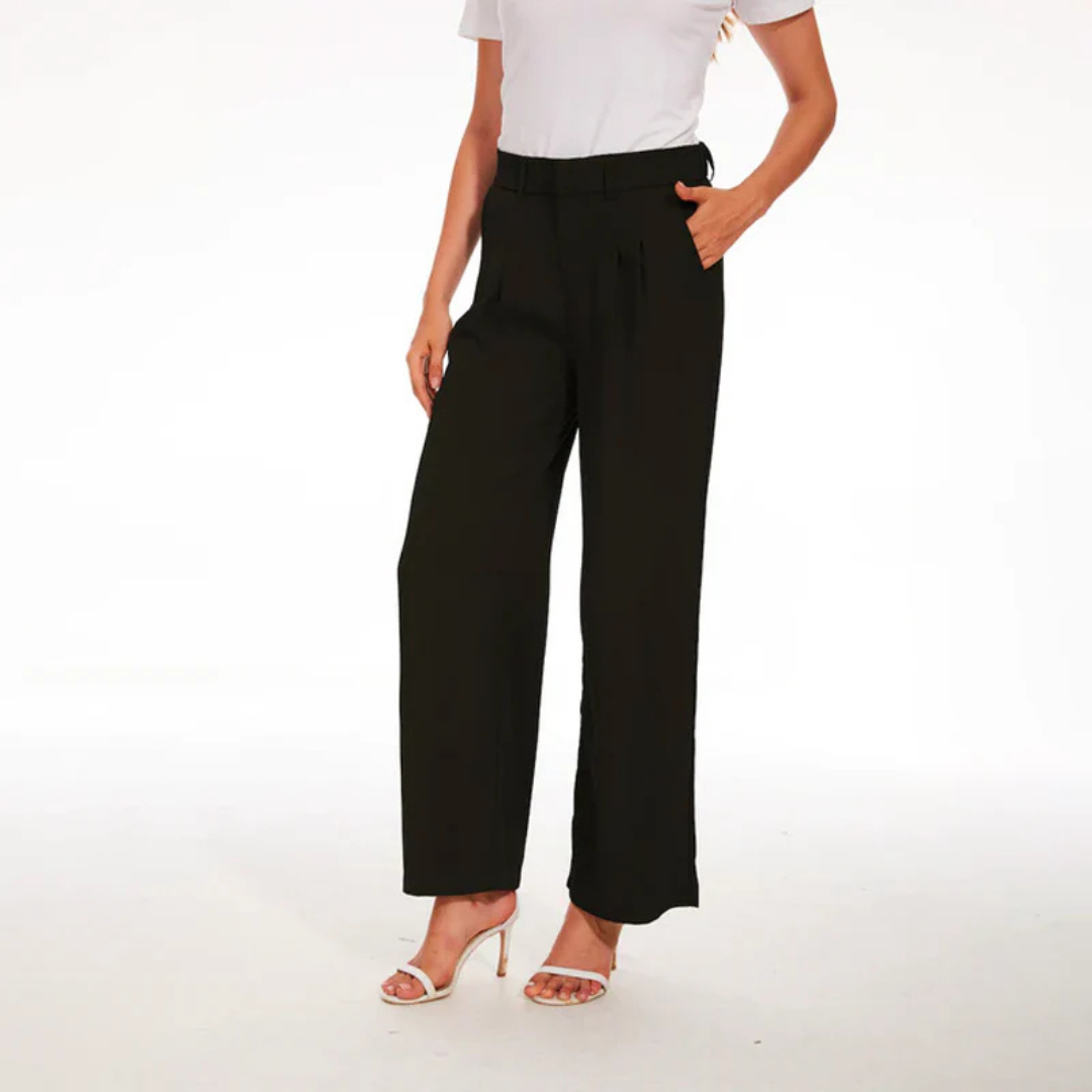 Women's casual high -coated pants | Wide leg 2