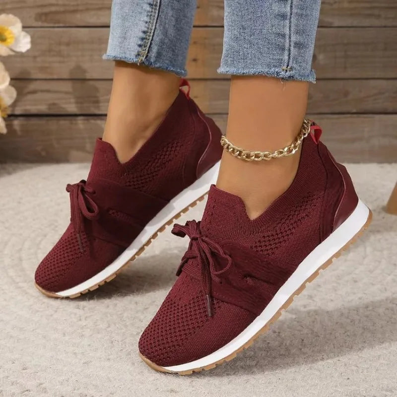 Women's mesh lace up shoes for orthopedic purposes 3