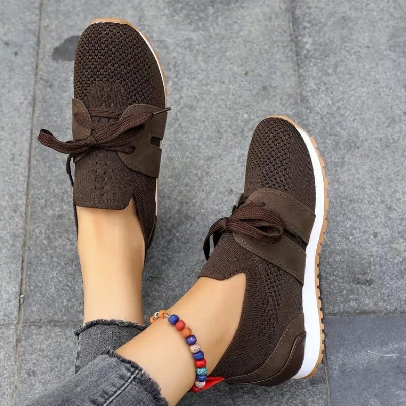 Women's mesh lace up shoes for orthopedic purposes 6