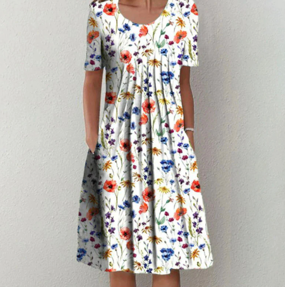 Women's summer dress with pattern | Midi 0