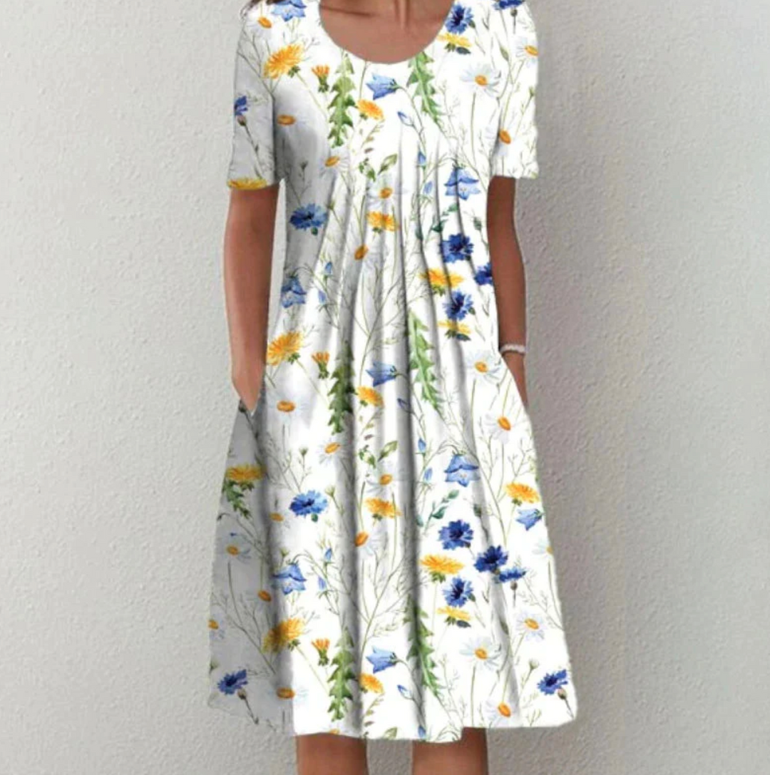 Women's summer dress with pattern | Midi 3