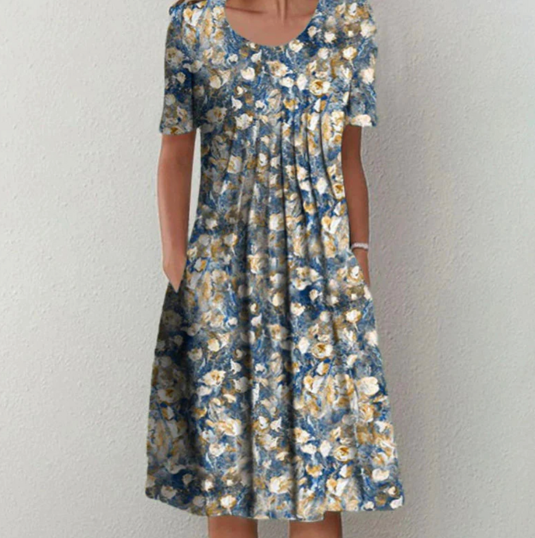 Women's summer dress with pattern | Midi 4