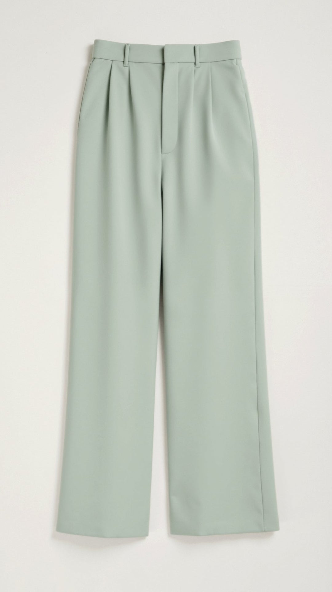 High Waist Wide Leg Trousers with Pleated Front for Women