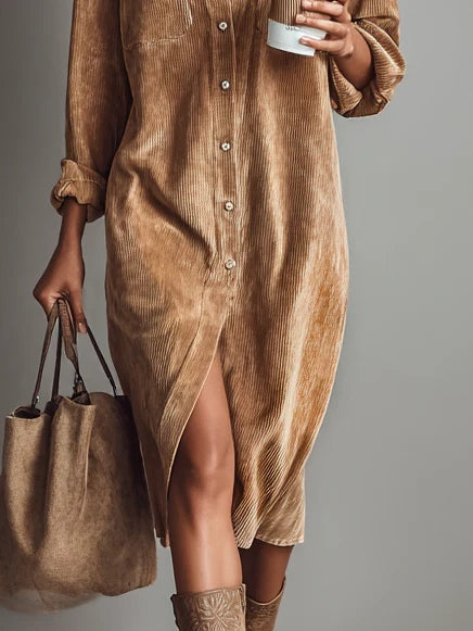 Women's Flared Hem Midi Dress