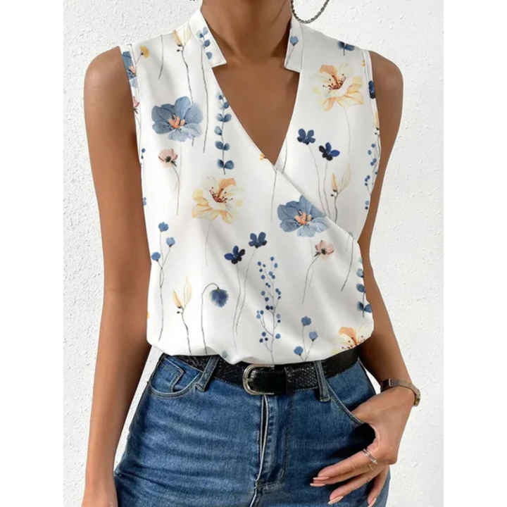 Women’s Summer Top with V Neckline | Casual Chic
